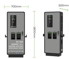 Швидка DC зарядна станція 80 кВт CCS 2 + GBT DC для електромобілів, комерціна