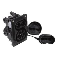 Розетка для электромобиля Duosida CCS Combo 2 200A, 22кВт 32A 3 фазы