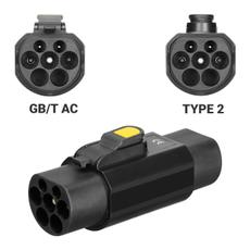 Адаптер Type 2 - GBT 32А 7кВт 22кВт замок блокування