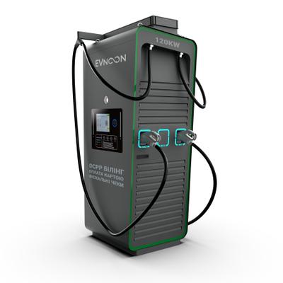 Коммерческая зарядная станция для электромобилей 120 кВт CCS2 GBT. Публичная установка для бизнеса.