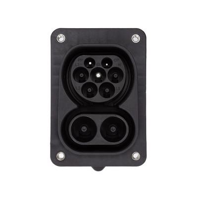 Розетка для електромобіля Duosida CCS Combo 2 200A, 22кВт 32A 3 фази