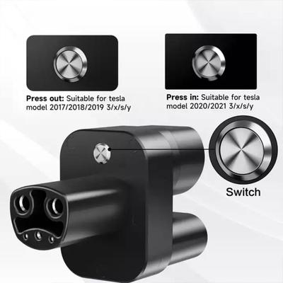 Адаптер (2 в 1) CCS Combo 2 - Tesla USA 250кВт + 7кВт