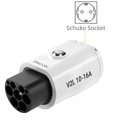V2L разрядник GBT 10А 16А 3.5кВт для электромобилей из Китая BYD, Zeekr, Xiaomi