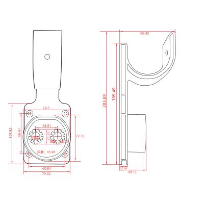 Держатель настенный GBT DC (3 версии)
