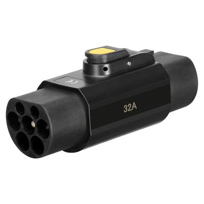 Адаптер Type 2 - GBT 32А 7кВт 22кВт замок блокировка