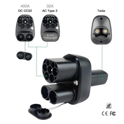 Адаптер CCS2 - Tesla США 2в1 400А 250кВт, 7кВт